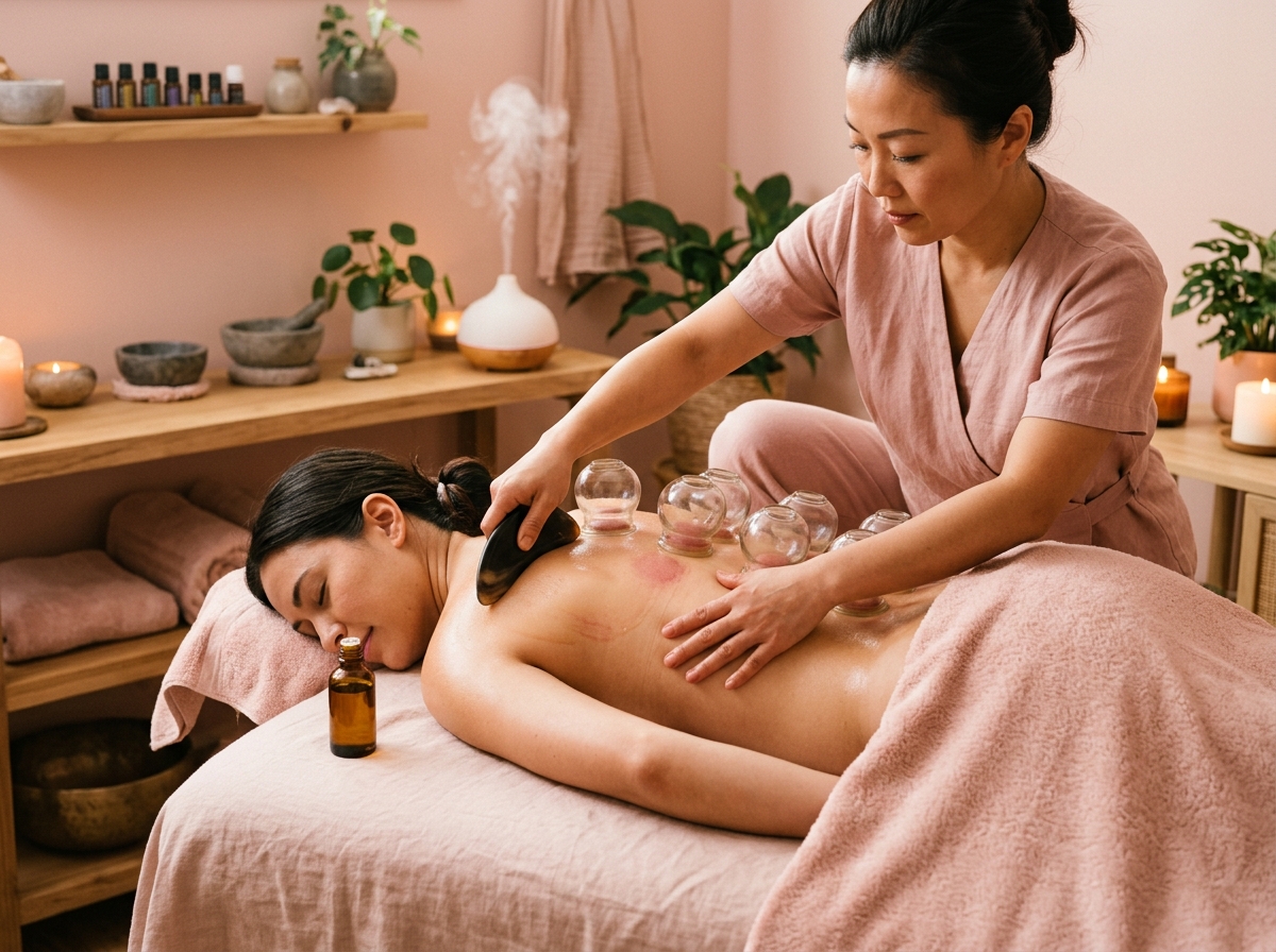 Cạo gió giác hơi thải độc Đông Y
